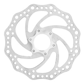 Bicycle Disc Brake Rotor, 160 mm Thread Hub Disc Brake Rotor with 6 Bolts, Stainless Steel Brake Disc Rotor for Road Bike Mountain Bike BMX