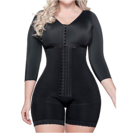 Sonryse 103BF Fajas Colombianas Post Surgery Compression Garment Stage 2 BBL Shapewear for Women Black XX-Large