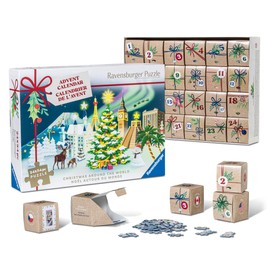 Ravensburger - Holiday Puzzle Advent Calendar - 24 Mini Jigsaw Puzzles with 1000+ Pieces - Unique Winter Scenes for Daily Christmas Surprises - Premium Quality - Ages 12+