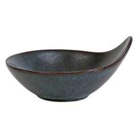 D&V 6 Piece Stōn Porcelain Dinnerware Handled Bowl Set, 4" x 3.5", Twilight