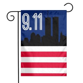 Outdoor 12x18 Inch Garden Flag Double Sided 9/11 We Will Remember Decorative Flag Fade Resistant Banner For Yard Lawn Home Decor