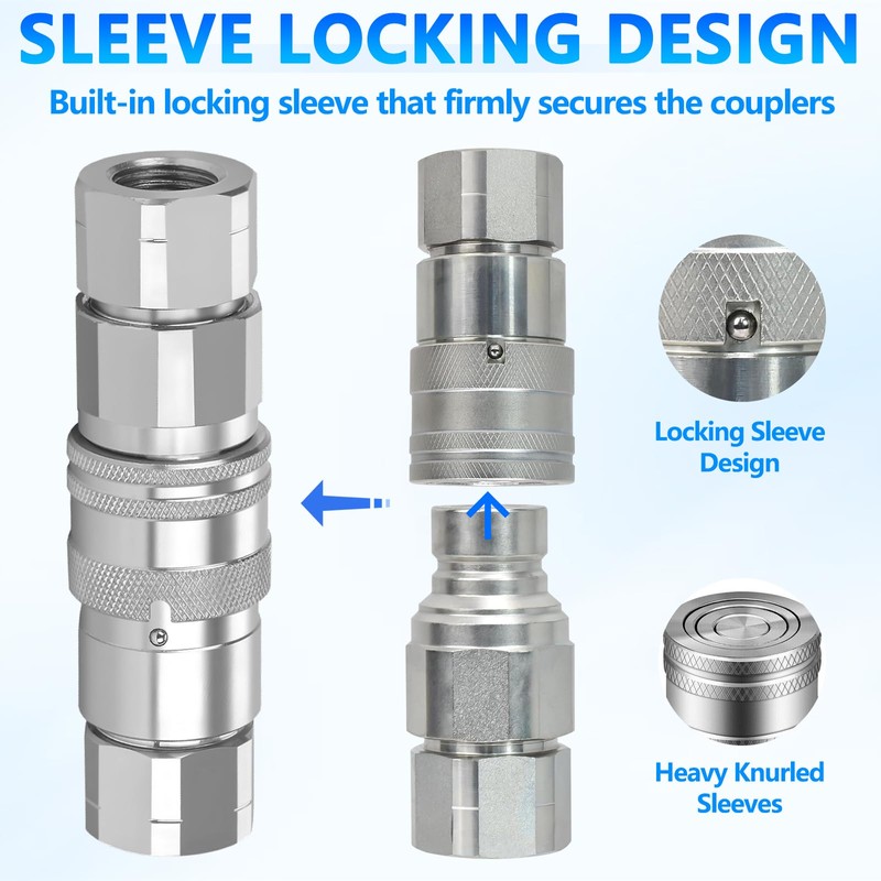 Cplbrb 3/4’’ NPT Flat Face Hydraulic Quick Connect Couplers/Couplings with