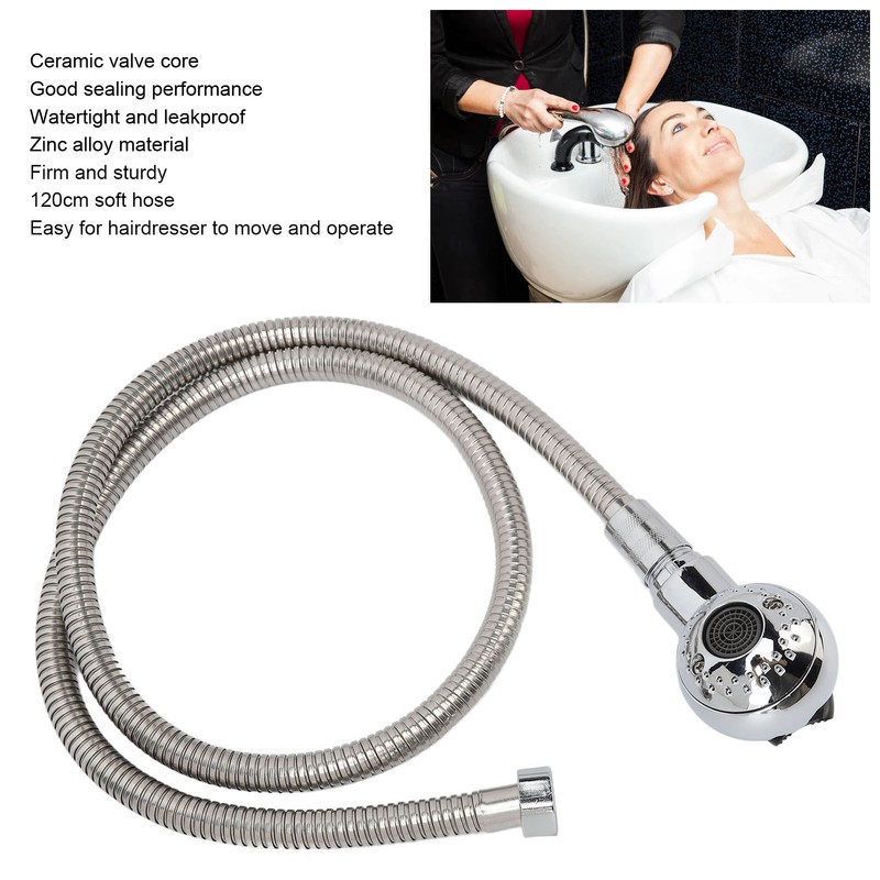 Shampoo Bowl Faucet Pressurization Water Saving 100cm Pipe 120cm Soft