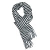 David & Young Softer Than Cashmere Houndstooth Winter Scarf, Black