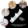 Jetec 15 Pieces Plastic Sliding Closet Door Guide Floor Bottom