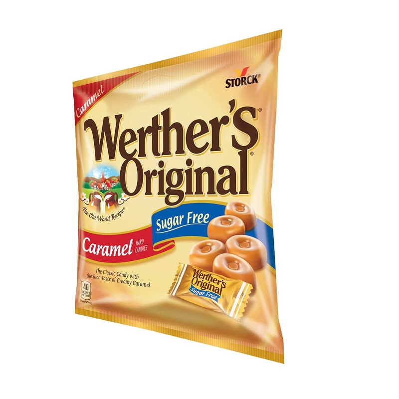 Werther's Original Hard Sugar Free Caramel Candy, 2.75 Oz Bags