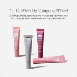 U Beauty The PLASMA Tinted Lip Compound - Anti-Wrinkle & Anti-Aging Treatment - Shimmery Plumping Lip Gloss, Hyaluronic Acid, Shea Butter, Salicylic Acid & Peptides Deeply Hydrate,Cassis - 15 mL