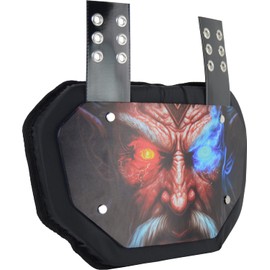 Sports Unlimited Wizard Football Back Plate for Shoulder Pads - Universal Fit Lower Back Pad - Youth & Adult