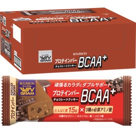 ブルボン プロテインバーBCAA+チョコレートクッキー 40g×9個