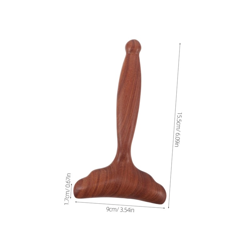 Mikinona 2pcs Wooden Gua Sha Facial Tools Portable Handheld Massage