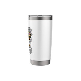RAISED ON OLD SCHOOL HIP HOP Teddy Bear 80s 90s Hip Hop Stainless Steel Insulated Tumbler