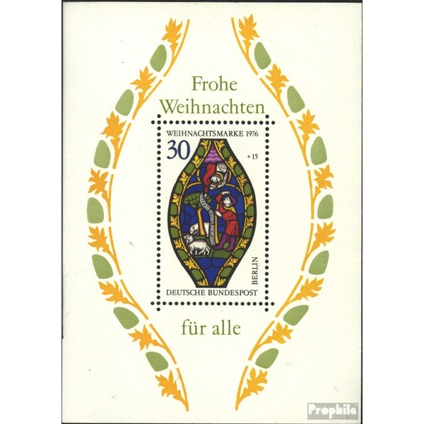 Berlin (West) block5 (Complete.Issue) First-Day Stamp 1976 Christmas 76 (Stamps