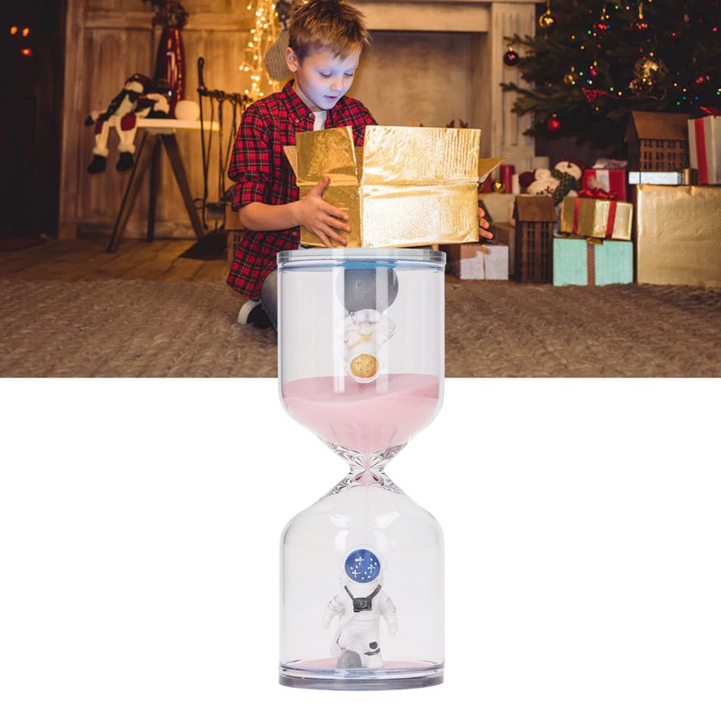 Decorative Sand Timer Clock Space Man Educational Hourglass for Office