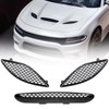 VLINCAR Hood Bezel Set 3pcs Compatible with Dodge Charger SRT