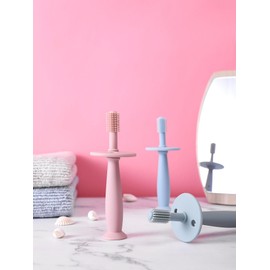 PandaEar PandaEar 3 Pack Silicone Baby Toothbrush Teethers - Teething Toys Training Oral Care for Infants 0-12 Months+