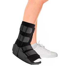 Homecare | Bota Walker Fix Corta Ferula, Ortopedica Inmovilizador de Tobillo Y Pie Para Esguince Fractura Varios Tamaños | Diseño Ergonomico y Comodo. (Grande/Large)