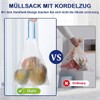OKKEAI Small Bin Liners 5 L with Drawstring Bin Bags