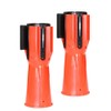 2 Pcs Retractable Traffic Cone Caution Tape 3 Meter |