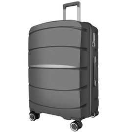 Axidou 20 Inch Carry-On Luggage 22x14x9 Airline Approved, PP Suitcase with Spinner Wheels