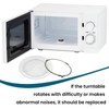 SATUY Microwave Turntable Ring, 7.5" Microwave Oven Glass Plate Tray
