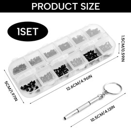 Pack of 240 PC Screws M2 M2.5 M3 High-Quality Computer Screws for Universal Laptop and PC Repair, PC Screws Assorted Set, Personal Computer Screws Standoffs, Black