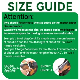 OKKIC Dog Muzzle, Basket Muzzle for Small Medium Large Dogs, Anti-Biting and Chewing, Lightweight & Sturdy Cage Design, Allows Panting & Drinking, Ideal for Grooming & Training(Green Size XL)