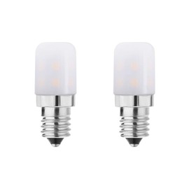 Makergroup E12 LED Light Bulbs for Refrigerator Flea Trap Dryer Drum Salt Light Night Light Bulbs C7 Candelabra Base Bulbs 120V 2W Warm White 2700K-3000K 2-Pack