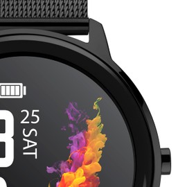 Sekonda Flex Womens 42mm Smart Watch with Heart Rate and Sleep Monitor, Daily Activity, Sports, Music, Weather & Message Functions, with Mesh Strap