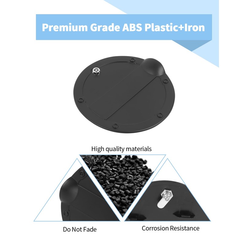 Voodonala Gas Tank Cap Cover Fuel Door Trim with Lock