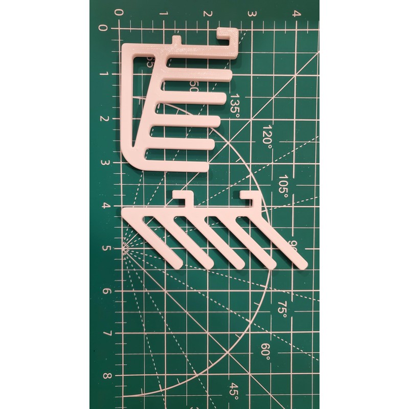 'Just Hanging' Ruler Storage, Compatible with IKEA SKADIS Pegboard, Ruler