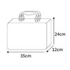 Woven Picnic Box Plastic Rattan Odorless Retro Woven Storage Box