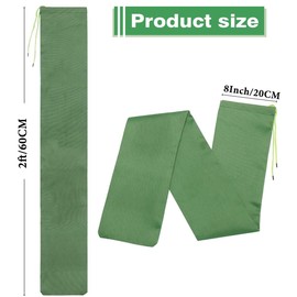 Estresen Sandbag for Flood Protection, 2 Pieces, 60 x 20 cm, Canvas Flood Barrier for Home Store, Garage, Garden