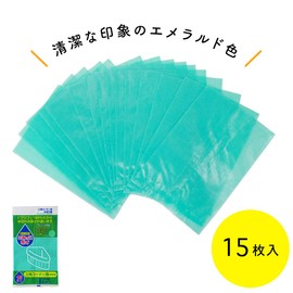 Nexta Drain Garbage Bags Gomikko Poi Green Approximately W 6.7 x D 5.3 x H 10.0 inches (17 x 13.5 x 25.5 cm) Triangle Corner Drain Bags Uses Warifu for Easy Drainage M-15 15 Sheets
