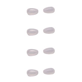 NicelyFit Clear Nose Pads for Oakley Eyeglass Frames OX3122 Tincan Tinfoil Tailpin Caveat Feedback etc., Clear, 12mm x 7mm