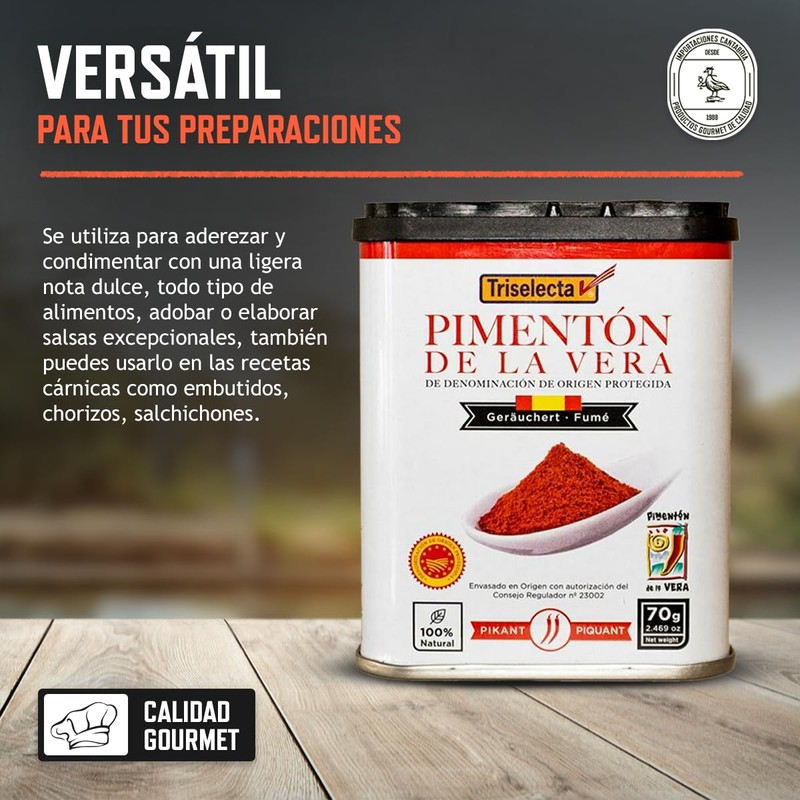 Triselecta Pimentón de la Vera Ahumado Picante - 100 %