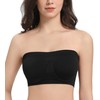 Lemorosy Women's Non Padded Underwire Strapless Bra Multiway Bandeau Tube