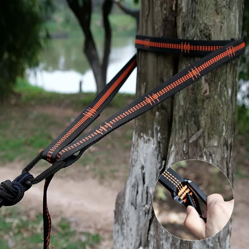 Adjustable Hammock Straps 2 Pack, Tree Swing Straps with 2