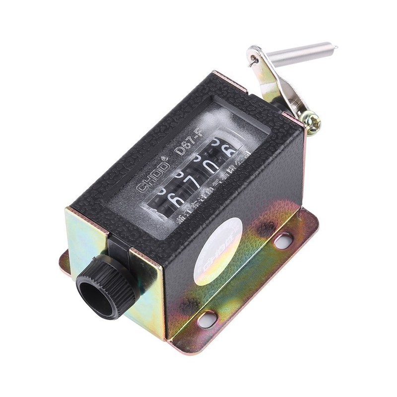 D67-F 5 Digit Mechanical Resettable Manual Hand Pull Stroke Tally