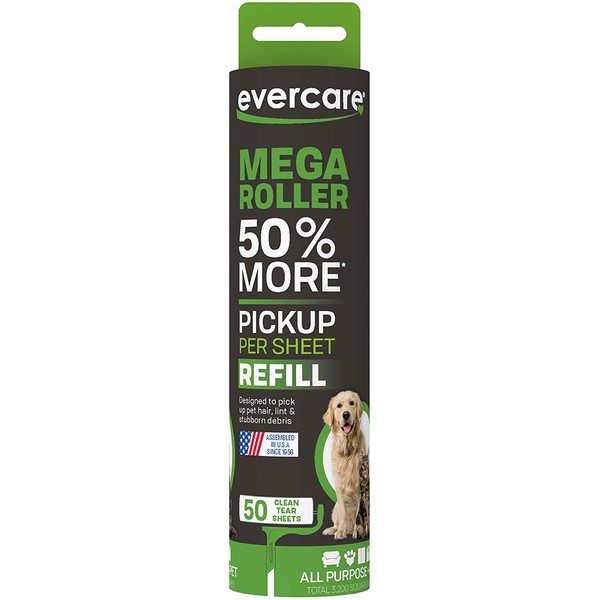 Evercare Pet Mega Extreme Stick 50 Sheet Surface Roller