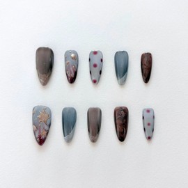 [Dawn] Handmade nail tips - Oval / [새벽 Dawn] 수제네일팁 - 오벌