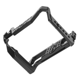 Camera Cage for Fuji XT4, Vlogging Video Camera Rig Stabilizer Aluminum Alloy with Cold Shoe 1/4" and 3/8" Screw Hole