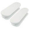 Zorveiio 2 Pack Self-Adhesive Pull Handles, Stick-on Handles for Cabinets,