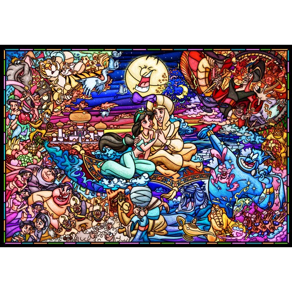 Tenyo DP-1000-029 Aladdin Story Pure White Jigsaw Puzzle (1000 Pieces)