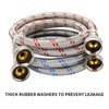 Watflow Stainless Steel Washing Machine Hoses, Burst Proof Hot and