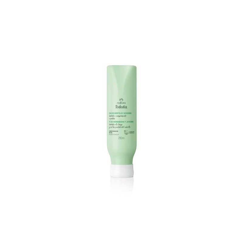 Natura Tododia Acondicionador Detox Capilar, Té de Hierbabuena y Jengibre,