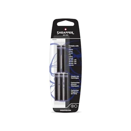 Sheaffer(R Pen Refills, Ink Cartridges, Jet Black, Pack Of 5