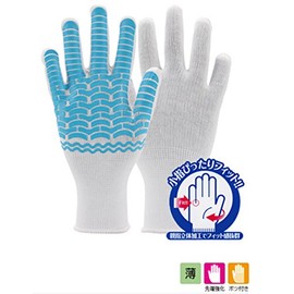 Kachiboshi Non-Slip Gloves FIT Rubber Liner #008 White L