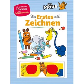 Die Maus • Erstes Zeichnen (Die Sendung mit der Maus): Mit praktischer Lösebrille zur Selbstkontrolle. Für Kinder ab 5 Jahren