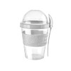 Reusable Yogurt Pots Set of 4 With Lids, Overnight Oats