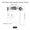 sourcing map 2 Pcs PVC Sewer Backflow Preventer, Anti-Odor Core